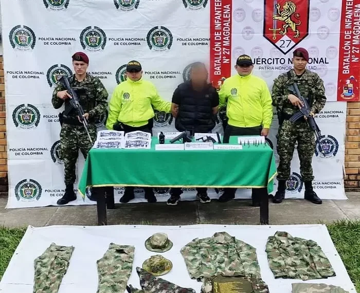 Ejército y Policía neutralizan planes del frente Rodrigo Cadete