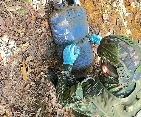 El hallazgo de un campo minado salvaguardó la vida de la población civil y soldados en El Catatumbo