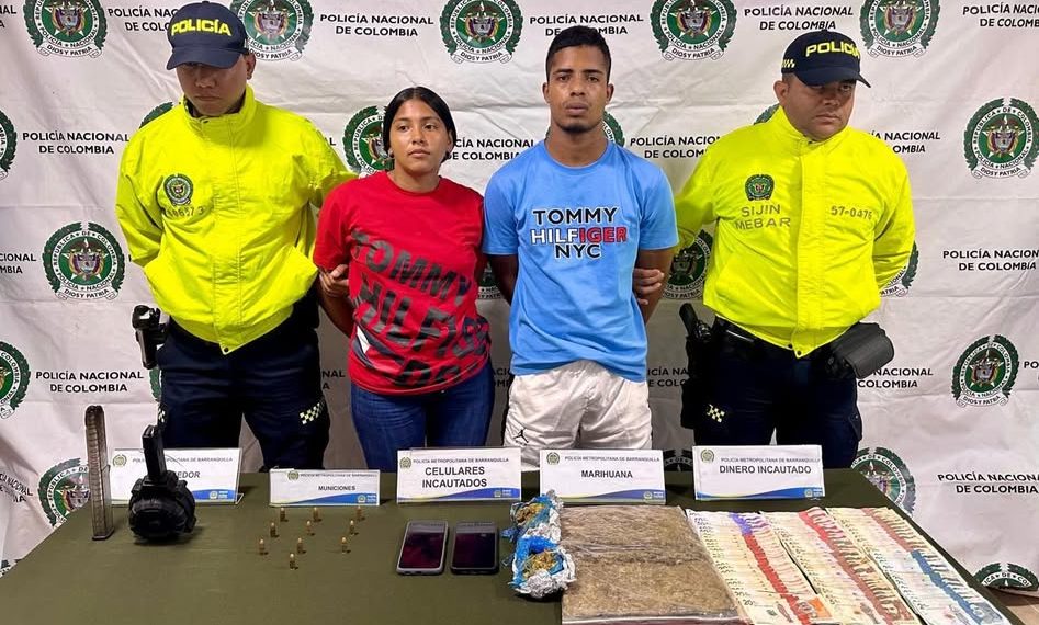 Capturan a alias “Chopita” y su compañera en operativo contra el crimen en Barranquilla