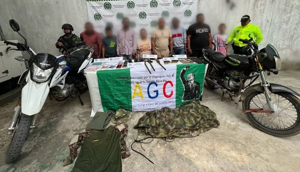 Capturan a ocho integrantes del ‘Clan del Golfo’ en Pivijay, incluyendo a alias ‘Brayan’ y ‘Tomy’