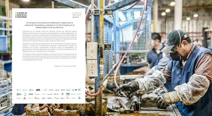 Consejo Gremial brinda espaldarazo a ponencia de archivo de reforma laboral