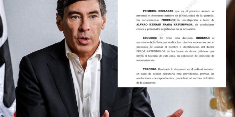 Corte Suprema archivo investigación contra presidente del CNE, Álvaro Hernán Prada
