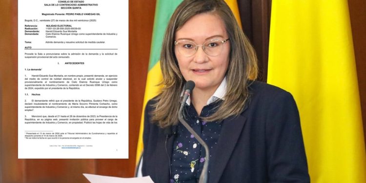 Consejo de Estado admite demanda contra nombramiento de Cielo Rusinque como directora de la SIC