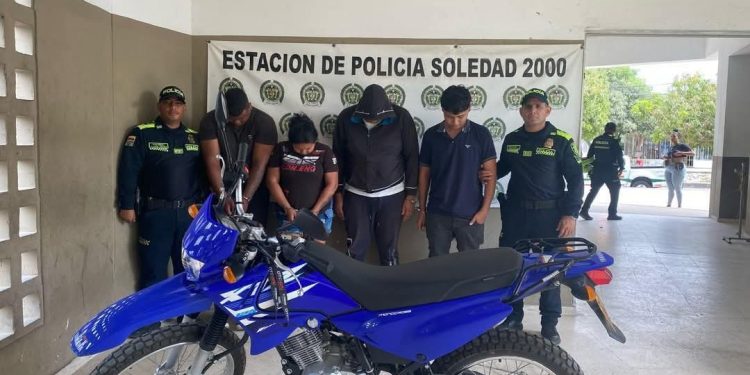 Capturan a cuatro personas señaladas de hurto calificado en Soledad