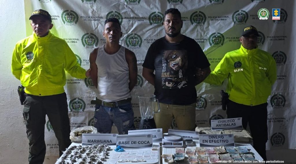 Capturan a tres hombres por tráfico de drogas en Bolívar