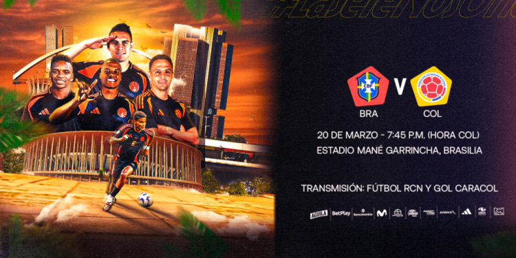 Hoy juega la Selección Colombia con Brasil en el Estadio Mané Garrincha