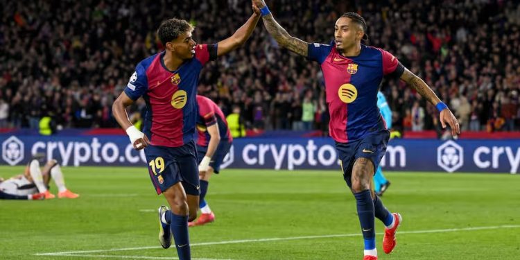 Raphinha rompe récords en la Champions y supera a Neymar, Kaká y Rivaldo