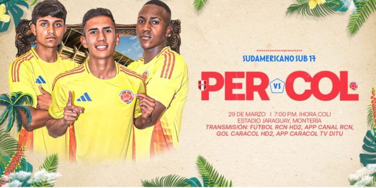 Hoy juega la Selección Colombia Sub-17 vs Perú