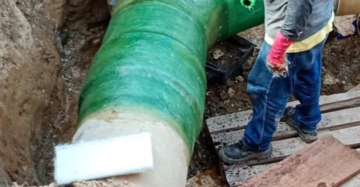 Avanza reparación de tubería en Puerto Colombia: Bombeo inicia en una hora