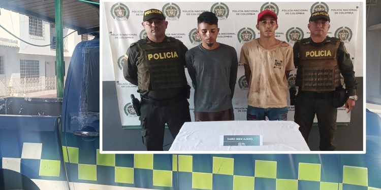 Dos hombres son capturado por el delito de daño en bien ajeno