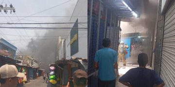 Incendio consumió una bodega en el Centro de Barranquilla; Bomberos controlan la emergencia
