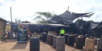 Golpe al contrabando de combustible: Policía aprehende 700 galones de ACPM en Maicao