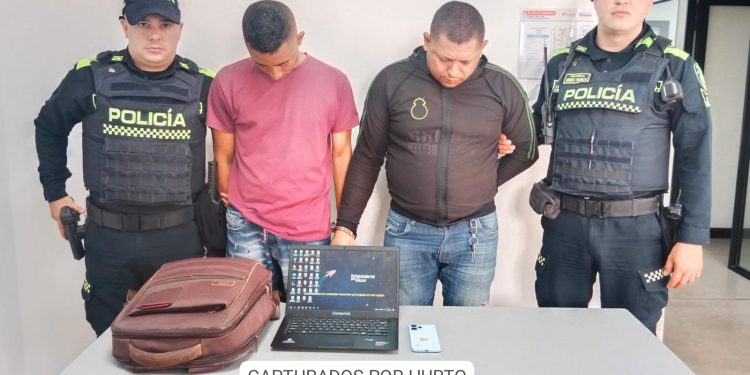 Dos capturados por hurto y recuperación de elementos en El Manantial de Soledad