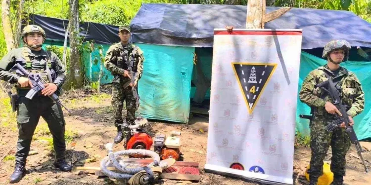 Contundentes operaciones militares contra la minería ilegal en la subregión oriente del departamento de Antioquia
