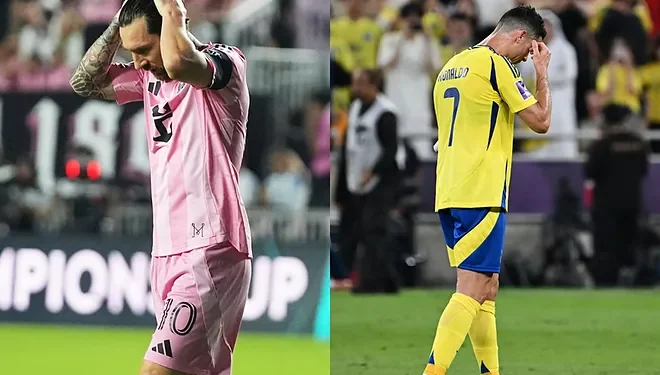 Messi y Cristiano, eliminados el mismo día en sus torneos continentales
