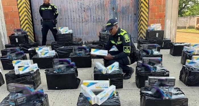 Decomisan más de 249.000 cigarrillos de contrabando en Aguachica, Cesar, avaluados en $120 millones