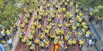 Más de 300 personas homenajearon a Barranquilla en el barrio Las Nieves