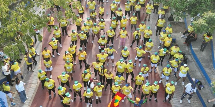 Más de 300 personas homenajearon a Barranquilla en el barrio Las Nieves