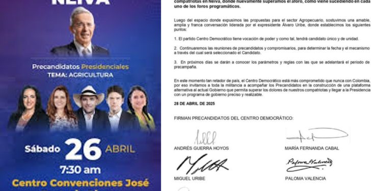 Centro Democrático avanza con fuerza en Neiva: precandidatos reafirman unidad y compromiso con el campo colombiano