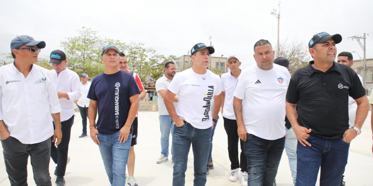 Alcalde Alejandro Char supervisa avance del nuevo parque La Pradera: un espacio para el bienestar del suroccidente de Barranquilla