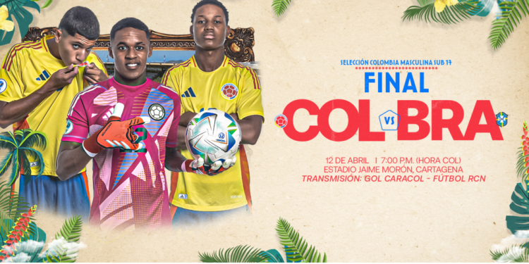 Colombia busca la gloria en casa: disputará la Final del CONMEBOL Sub-17 este sábado en Cartagena