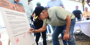 Gobernador Eduardo Verano anunció que el ordenamiento de playa de Punta Astilleros iniciará después de Semana Santa