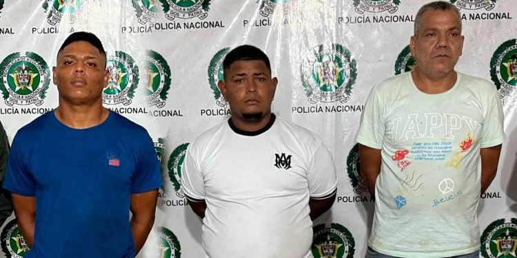 Tres presuntos ‘Costeños’ y ‘Pepes’ fueron capturados en los barrios Centro, Rebolo y La Sierrita por extorsión en Barranquilla