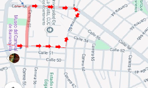 Inician cierres viales por obras de pavimentación en la carrera 55 de Barranquilla