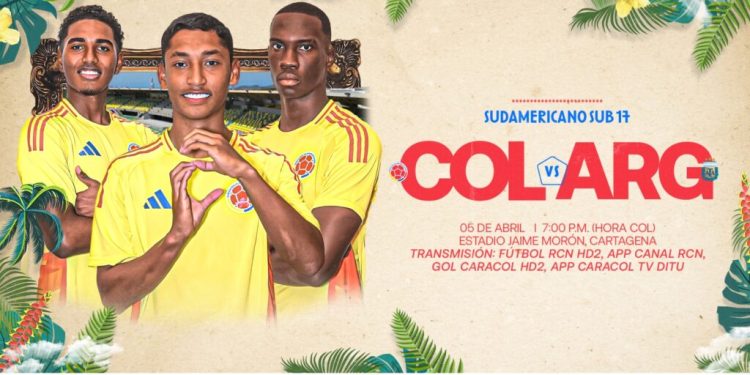¡Hoy juega Colombia! La Selección Sub-17 busca su revancha ante Argentina en el CONMEBOL Sub-17 Colombia 2025