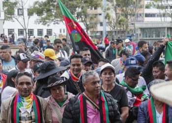 Miles de indígenas ocuparon la Universidad Nacional a la espera del 1 de mayo