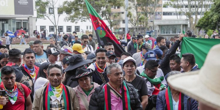 Miles de indígenas ocuparon la Universidad Nacional a la espera del 1 de mayo