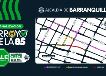 Distrito socializa plan de tráfico y sugiere nuevas rutas en el sector de la calle 85, norte de Barranquilla