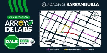 Distrito socializa plan de tráfico y sugiere nuevas rutas en el sector de la calle 85, norte de Barranquilla