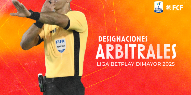 Designaciones Arbitrales: Liga BetPlay DIMAYOR l – 2025 – Fecha 13