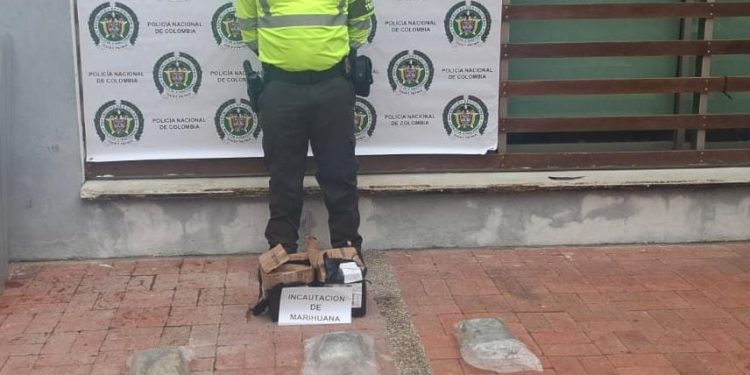 Así incautaron los 6 kilos de marihuana que pretendían ingresar a Cartagena