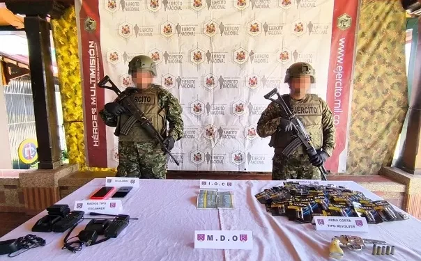 Un muerto en desarrollo de operaciones y una persona sometida a la justicia tras combates entre el Ejército y el Clan del Golfo en Bolívar