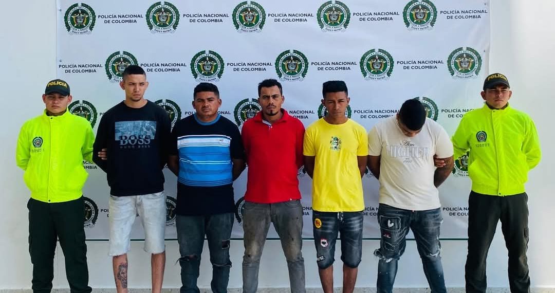 Desarticulada la banda delincuencial “Los Cabezones” en Valledupar. 5 capturas por hurto y porte ilegal de armas
