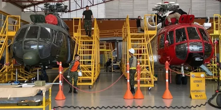 La Aviación del Ejército Nacional reactivará seis helicópteros MI-17