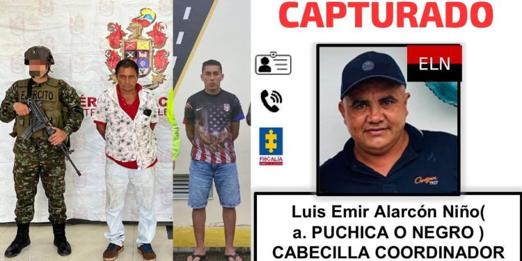 Capturan a seis integrantes del Frente “Domingo Laín Sáenz” del ELN en Arauca