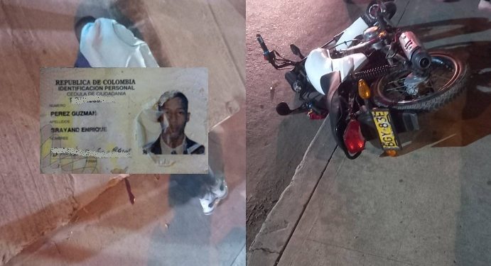 Joven muere tras perder el control de su moto en el barrio Villa Katanga, Soledad