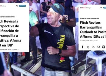 Barranquilla mejora su calificación crediticia a positiva, destaca Fitch Ratings