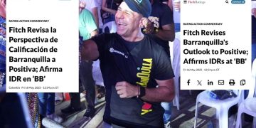 Barranquilla mejora su calificación crediticia a positiva, destaca Fitch Ratings