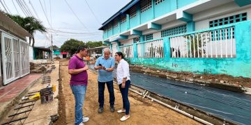 A buen ritmo avanzan obras de mejoramiento vial en el sur de Malambo
