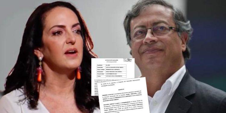 Comisión de Acusación inicia proceso contra el presidente Petro por denuncia de María Fernanda Cabal