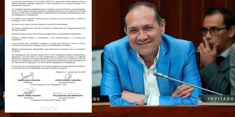 MinTrabajo y centrales obreras rechazan ponencia de la Comisión IV sobre la Reforma Laboral