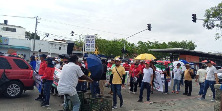 Barranquilla marcha por los derechos laborales en el Día Internacional del Trabajo