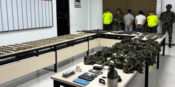 Incautan en Nariño 5 fusiles y otras armas que pertenecerían a las FARC