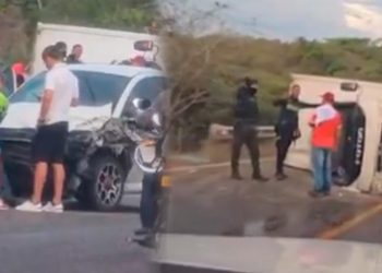 Jugadores del Real Cartagena, Marrugo y Mosquera, ilesos tras accidente