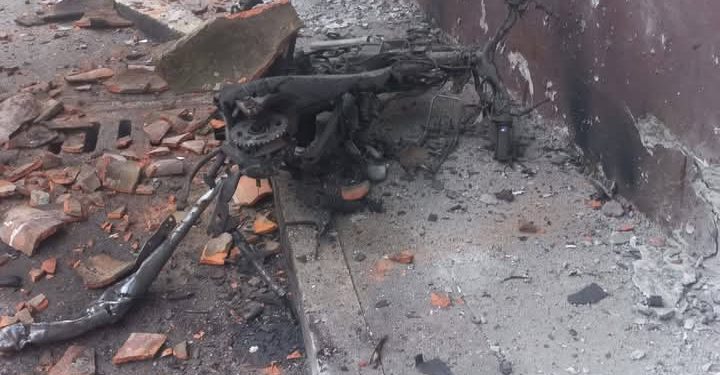 Explotó motobomba en pleno casco urbano de Caloto, Cauca, a pocos metros de la casa del director de la URT