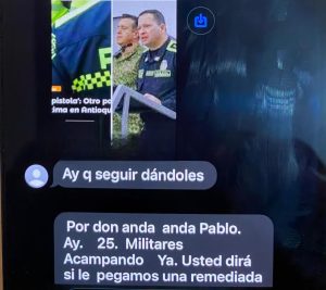 Amenazas contra la cúpula de la Policía Nacional por golpes al narcotráfico 1 GrkHYmuWEAEI2gY